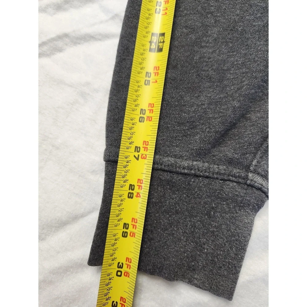 The‎ North Face Hoodie Mens Small Gray USA Flag Logo Graphic Fleece Pullover